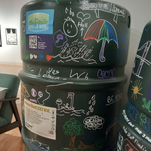 Posca Pens On Water Butt