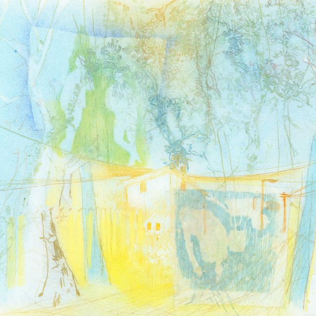 Broken Trees Oil Pastel Soft Pastel And Collage 47cm X 37cm On Somerset Paper