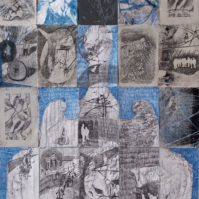 Worlds Within Worlds 48cm X 73cm Monotype And Graphite On Takeo Satogami Paper