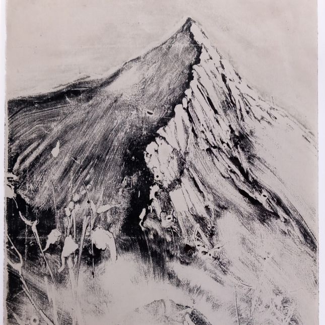 Hovering Sphere Monotype On Takeo Satogami 81gsm Paper 15inches X 23inches