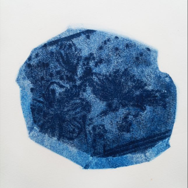 Fragment Monotype On 280gsm Somerset Paper 23cm X 23cm