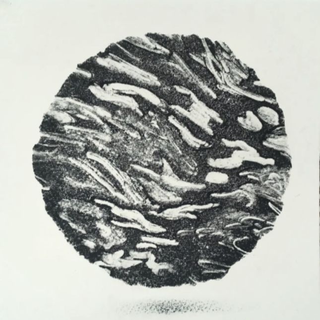 Hovering Worlds Of Water Monotype On 640gsm Paper 23cm X 23cm