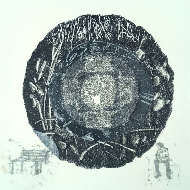 Passer By Monotype On 640 Gsm Paper 23cm X 23cm
