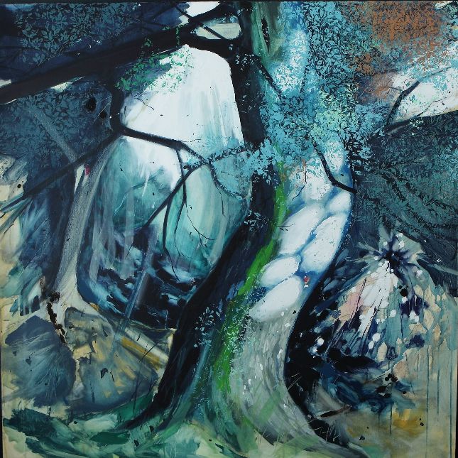 Tree Light 120cm X 120cm Acrylic On Canvastree