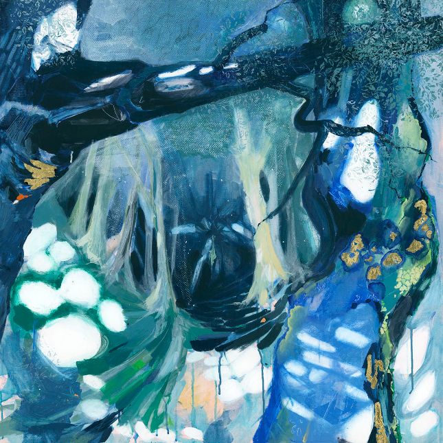 Westwood Trees 100cm X 100cm X 45cm Deep Acrylic On Boxed Canvas