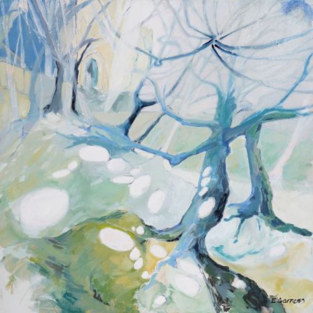Castle In The Woods 100cm X 100cm
