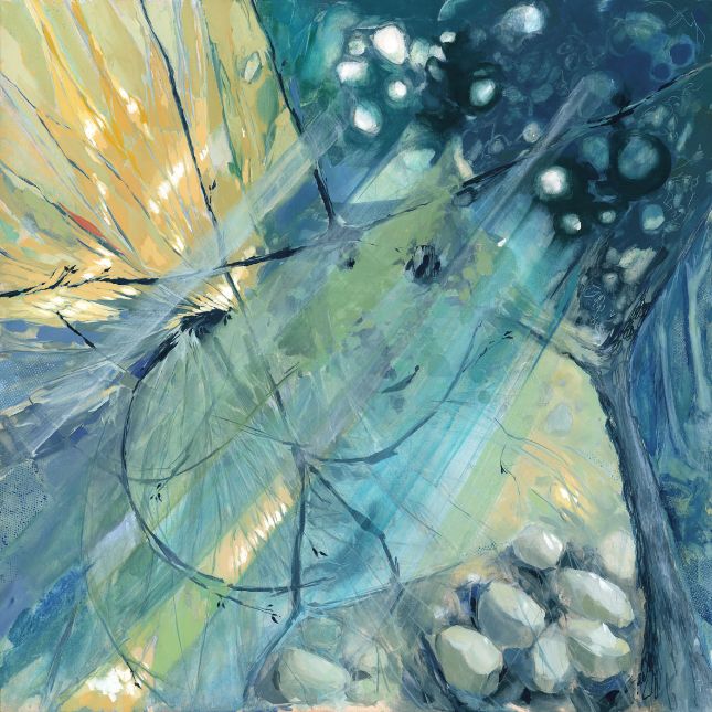 Cave Lights 100cm X 100cm Acrlic On Canvas